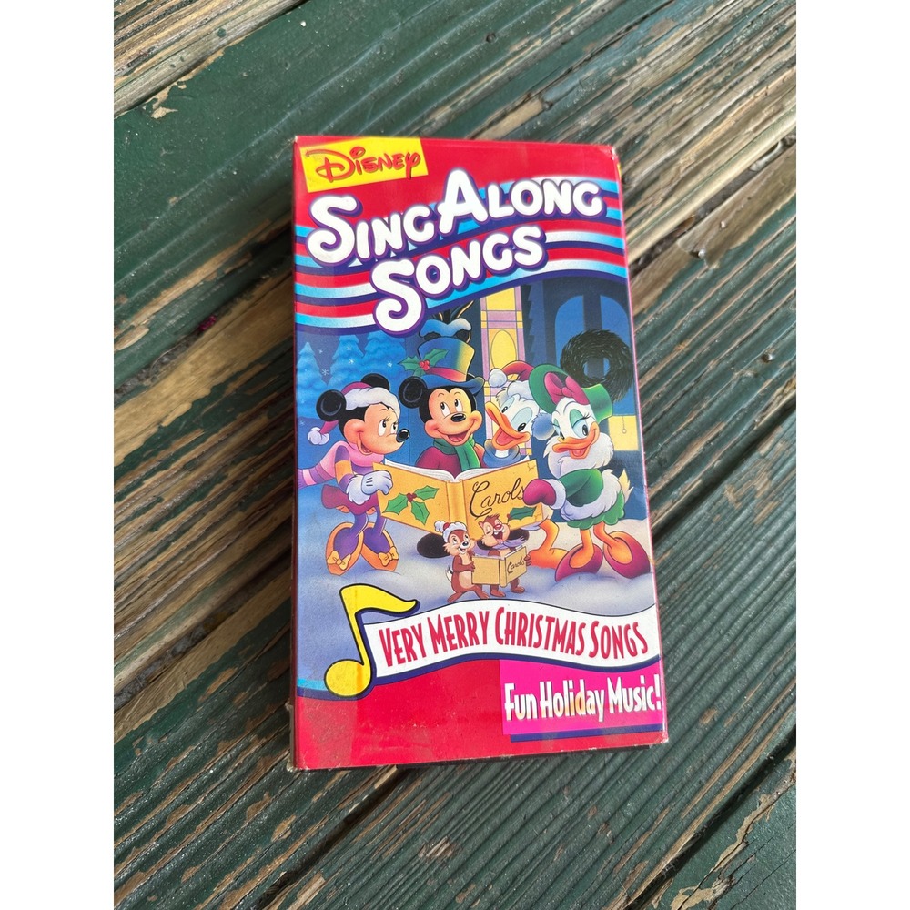 Disney Sing-Along Songs Very Merry Christmas Songs VHS Volume 8 Holiday Music